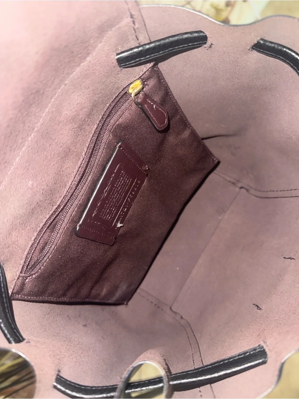 Coach Black Leather Derby Backpack Mini